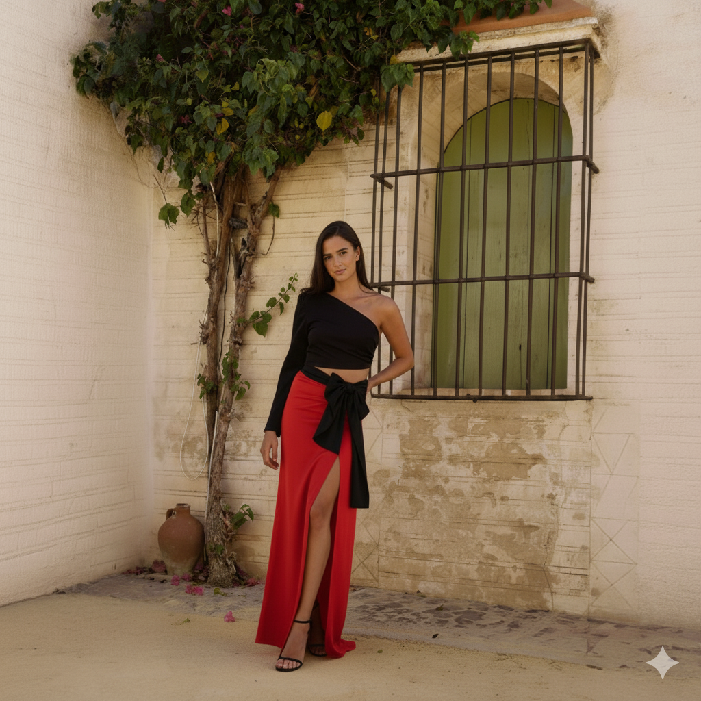 Vestido Largo Lola Olmos ML25/A17