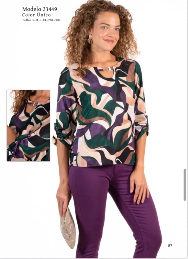 Blusa Mujer New Sleeve 23-449