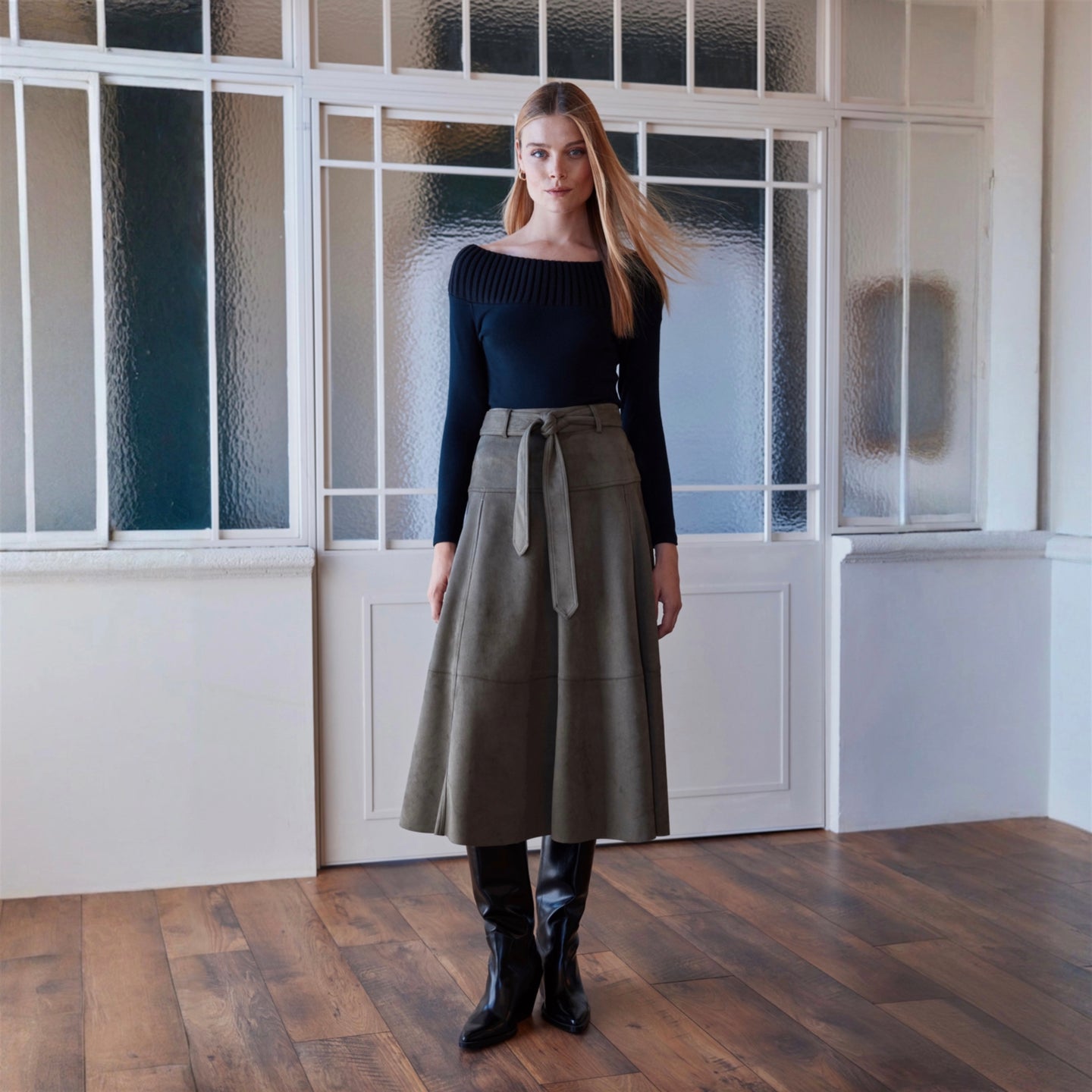 Falda Midi Lola Olmos MS25/27
